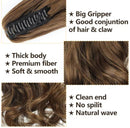 Synthetic Long Straight Claw Clip On Ponytail Hair - oy63 - TUZZUT Qatar Online Shopping