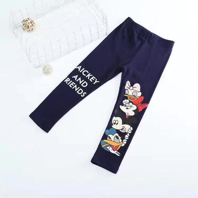 Baby Girl Pants Cartoon Frozen Anna Elsa Mickey Print Cotton Leggings Spring Autumn Children's Skinny Pant Kid Long Trouser S4678859