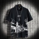Summer Men T Shirts Cotton Graphic Tees Short Sleeve Shirt Fashion Harajuku Style S4558670 - Tuzzut.com Qatar Online Shopping