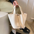 Bags Women Luxury Designer Vegetable Basket Fashion  Classic Metal Lock Bucket Composite Bag Handbags  S4355868