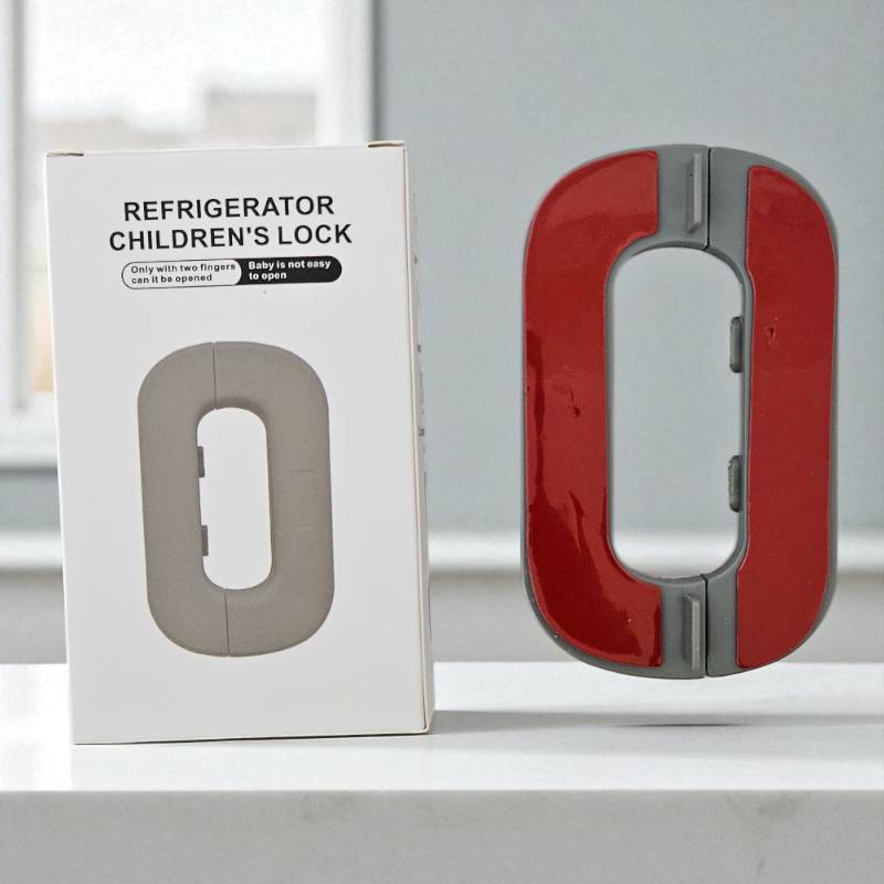 Refrigerator Child Lock Baby Proof Two-Finger Secure Safety Lock for Fridges Freezers and Cabinets Easy to Use Child Resistant Design - TUZZUT Qatar Online Shopping