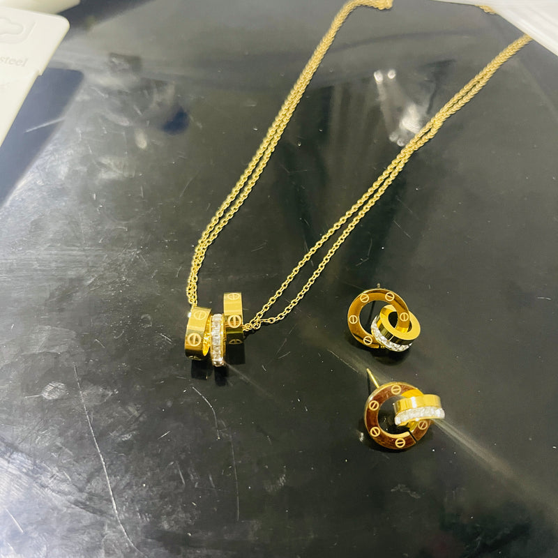 Womens Fashion Necklace And Earrings X5007449 - TUZZUT Qatar Online Shopping