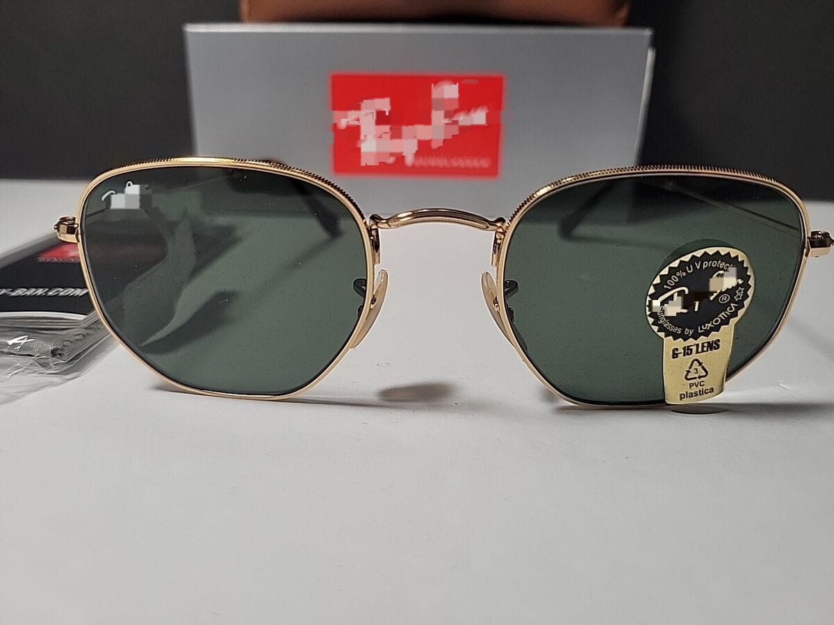Hexagonal Gold Sunglasses S00042376 Hexagonal Gold Sunglasses S00042376