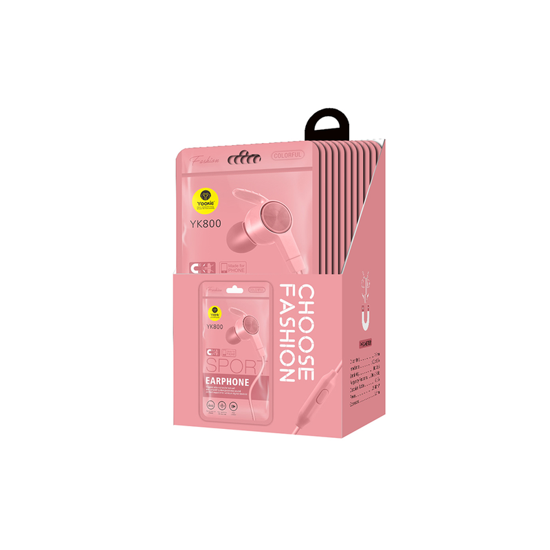 YOOKIE YK800 WIRED HEADPHONE - BLUE - TUZZUT Qatar Online Shopping