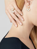 Sweet Hearts Yellow Gold Diamond Ring VC9700 - TUZZUT Qatar Online Shopping