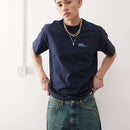 Mens Trooper relaxed fit t-shirt in navy blue 00123 - TUZZUT Qatar Online Shopping