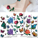 3D Body Art Temporary Waterproof Tattoo Sticker Small Bug Butterfly Flowers - Tuzzut.com Qatar Online Shopping