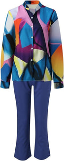 Pants Set Women sleeve & long pants with belt suit set trousers suit Pants Business Suits   B104971 - TUZZUT Qatar Online Shopping