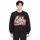 Black “Happy Birthday” Illustrated Crewneck Sweatshirt - 2XL