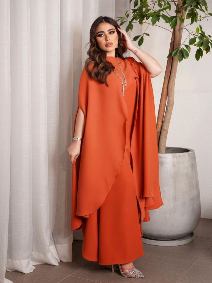 Women's Long Sleeve Solid Color Jalabiya XL 516204