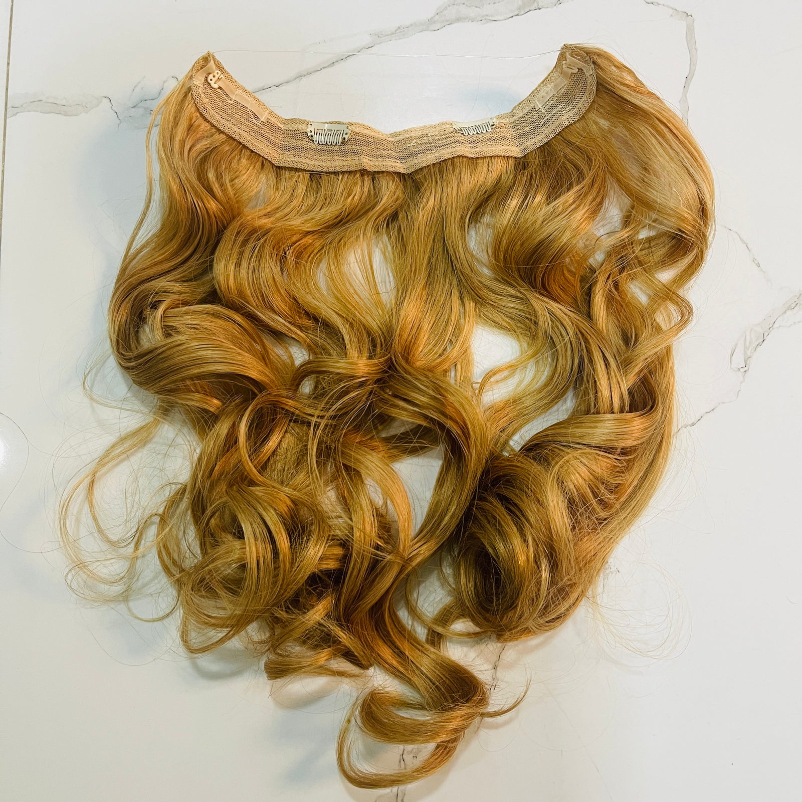 Synthetic Natural Wavy 2Clips And Adjustable Fish Line Invisible Hair Extensions -ry16 Synthetic Natural Wavy 2Clips And Adjustable Fish Line Invisible Hair Extensions -ry16