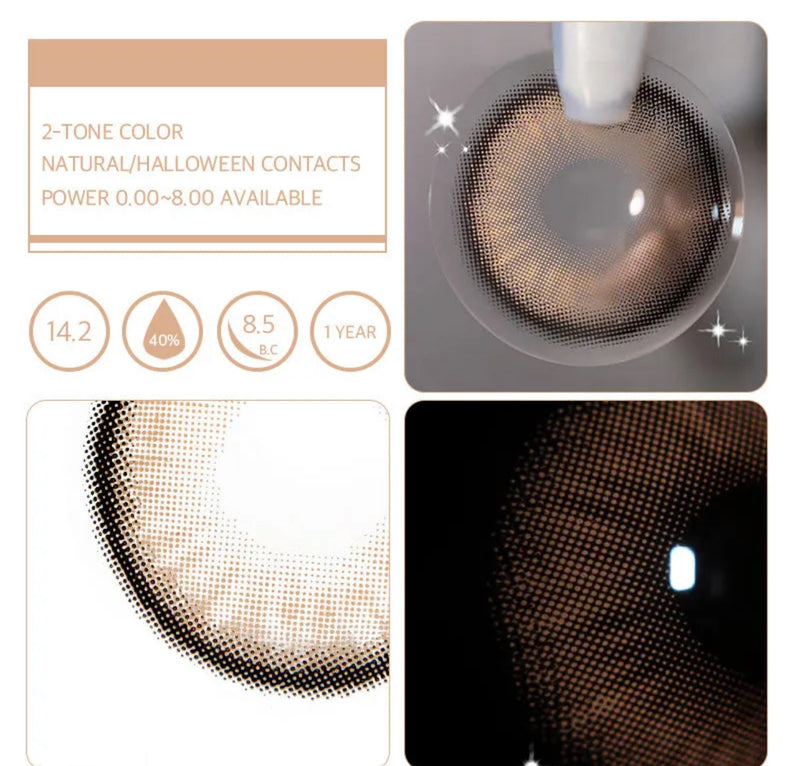 Unibling Iceland Teddy Contact Lenses for Eyes (1 Pair) - TUZZUT Qatar Online Shopping