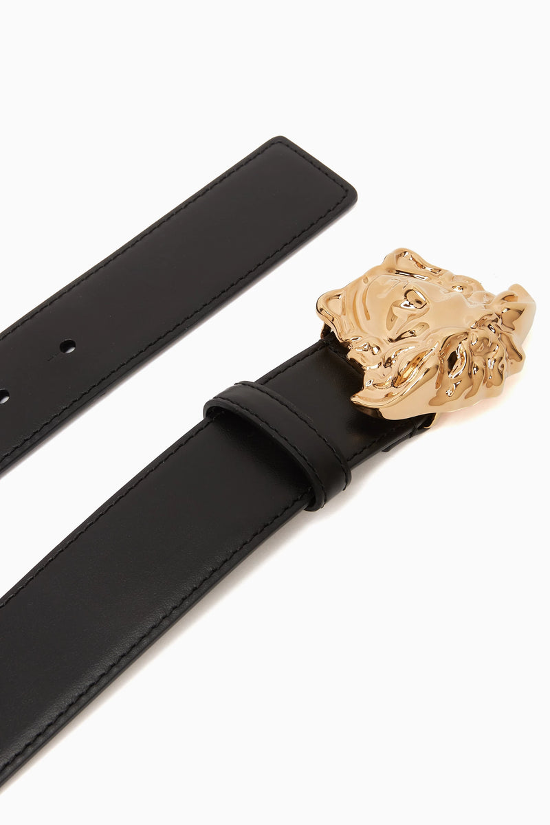 La Medusa Belt in Calf Leather B0001 - TUZZUT Qatar Online Shopping