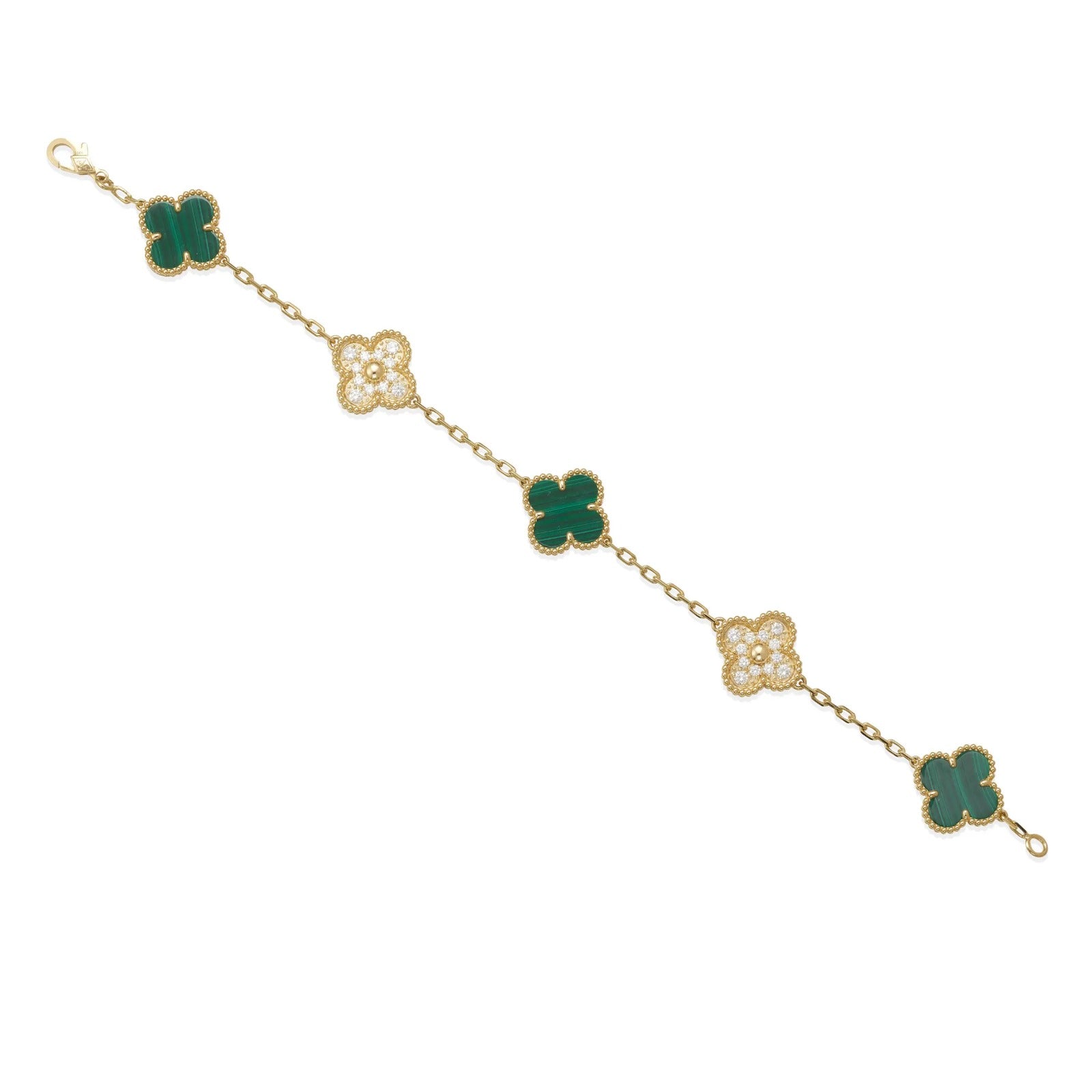 Vintage Bracelet Green Diamond 5 motifs S505929737 Vintage Bracelet Green Diamond 5 motifs S505929737