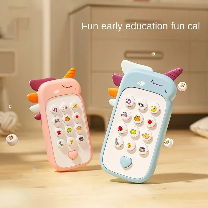 Baby Music Sound Toys Phone Toy Telephone Sleeping With Teether Simulation Kids Infant Early Educational Gifts - TUZZUT Qatar Online Shopping