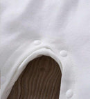 Newborn Baby Girls Button One Piece Long Sleeve Jumpsuit   578414 - TUZZUT Qatar Online Shopping