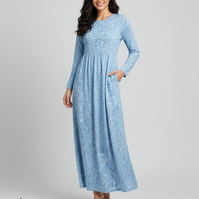 Women's New Trendy Long Dress B1122547 - TUZZUT Qatar Online Shopping