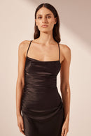 Women's Black lace up back dress B-958 - TUZZUT Qatar Online Shopping