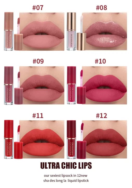 12in1 NEW Ershiqi 12pcs Thanks for the love lip set long lasting lip glaze lip gloss - TUZZUT Qatar Online Shopping