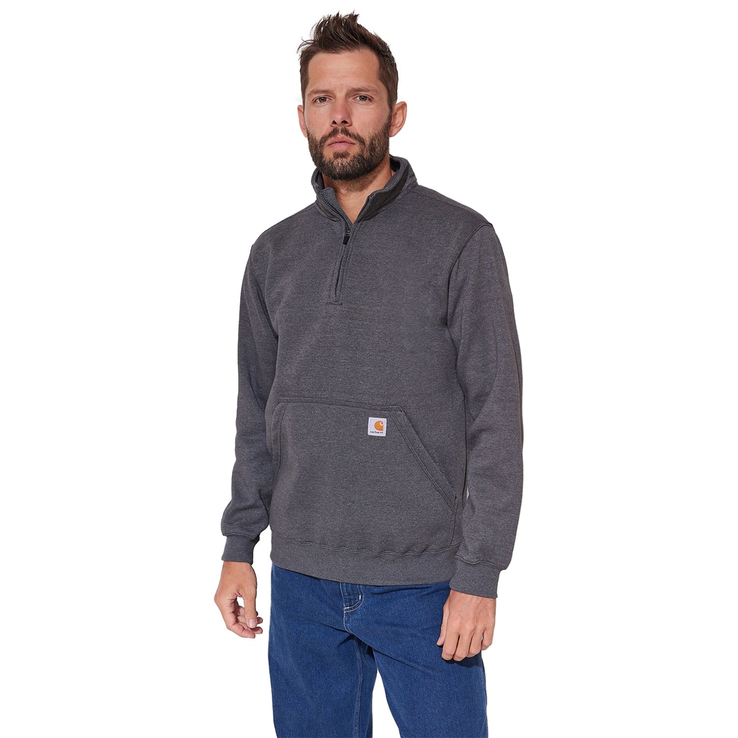 Carhartt Midweight Quarter Zip Mock Neck Sweatshirt 5265 Carhartt Midweight Quarter Zip Mock Neck Sweatshirt 5265