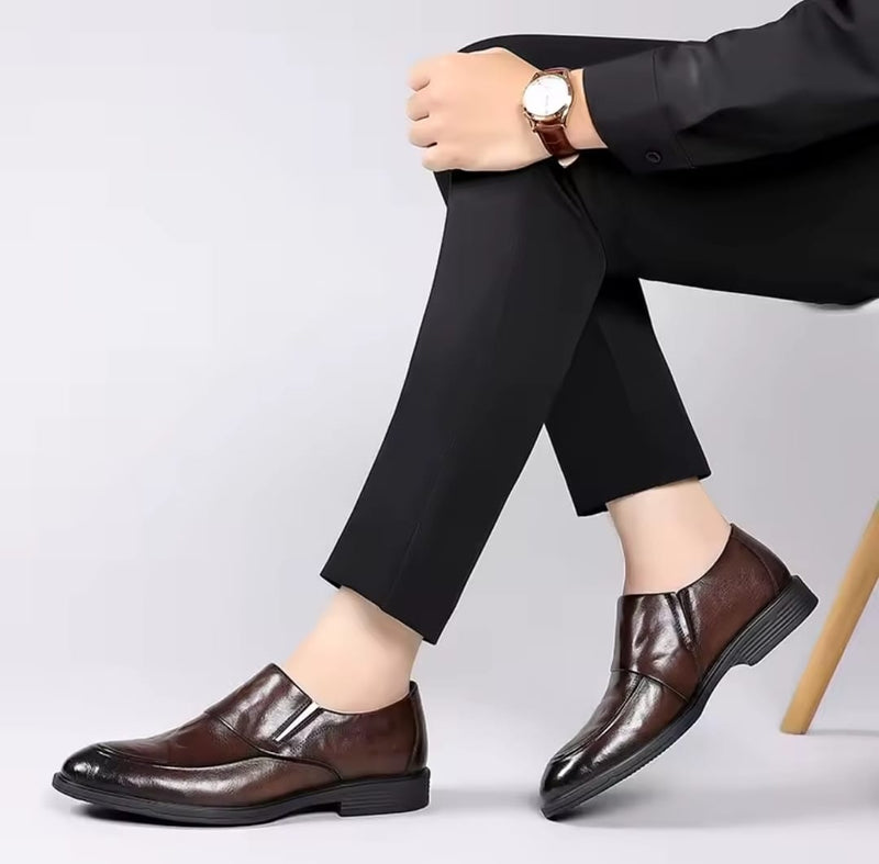 Toucilion Leather Flat Business Shoes 8716 - TUZZUT Qatar Online Shopping