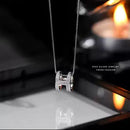 sterling silver H letter fully diamond-encrusted SL01