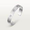 LOVE Bracelet White Gold Open CR075 LOVE Bracelet White Gold Open CR075