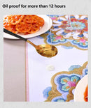 Embroidery Delicate PVC Dining Tablecloth Cover (140cm x 180cm) - 79542 - TUZZUT Qatar Online Shopping