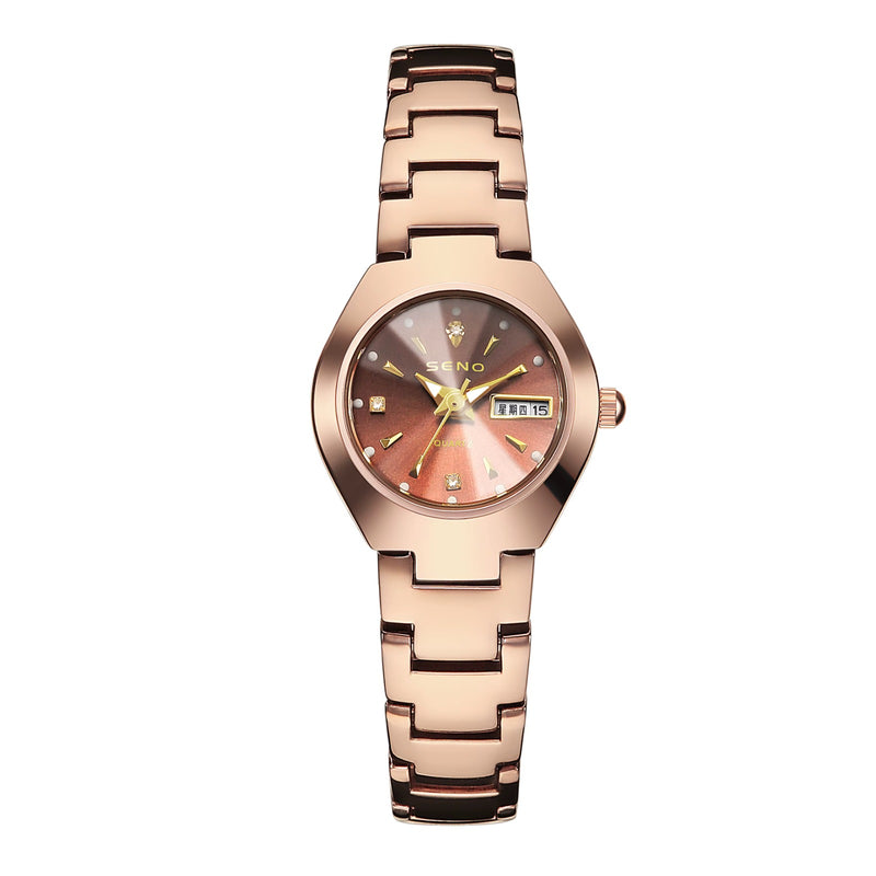 SENO Rose Gold Watch W7523 - TUZZUT Qatar Online Shopping