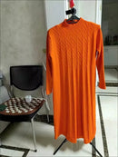 Autumn Winter Women Pure Pullover Woolen Sweater Warm Sweater Sweaters Coat   B208820 - TUZZUT Qatar Online Shopping