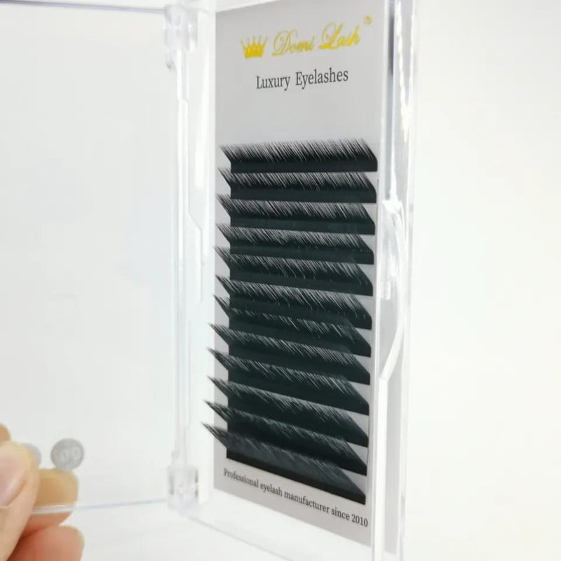 L Curl Fast Easy Fan Eyelash Extension Faux Mink Individual Lashes Dark Black Matte Professional Soft Natural Eyelash Extension X4660663 - Tuzzut.com Qatar Online Shopping