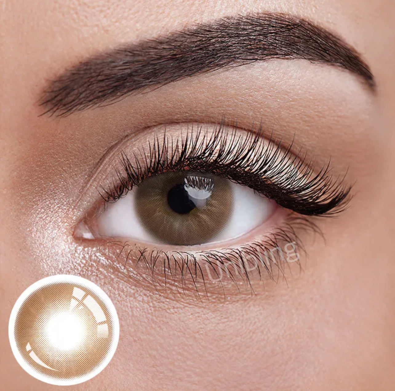 Unibling Eros Brown Contact Lenses for Eyes (1 Pair) Unibling Eros Brown Contact Lenses for Eyes (1 Pair)