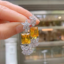 Butterfly Flower Style Earrings For Women S4262456 - TUZZUT Qatar Online Shopping