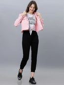 Tokyo Talkies Women Pink Denim Jacket Jackets    B203079 - TUZZUT Qatar Online Shopping