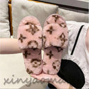 Women  Fashion Winter Plush Flip Flops Female Fur Slippers    3711390 - TUZZUT Qatar Online Shopping