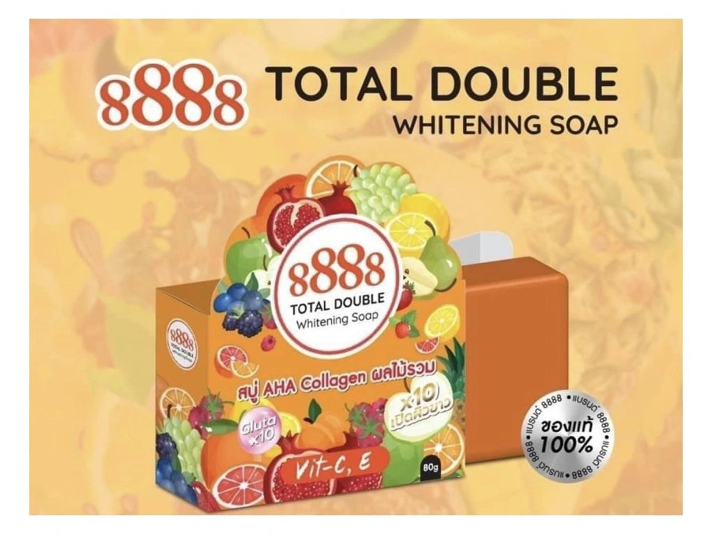8888 Total Double Whitening Soap 80g 8888 Total Double Whitening Soap 80g