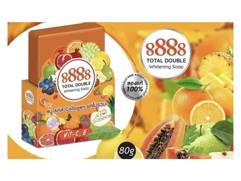 8888 Total Double Whitening Soap 80g 8888 Total Double Whitening Soap 80g