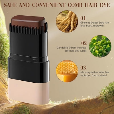 2-in-1 Hair Dye Comb Stick – Instant Root Touch-Up, Gray Hair Concealer, Waterproof & Sweat-Proof Temporary Color 2-in-1 Hair Dye Comb Stick – Instant Root Touch-Up, Gray Hair Concealer, Waterproof & Sweat-Proof Temporary Color