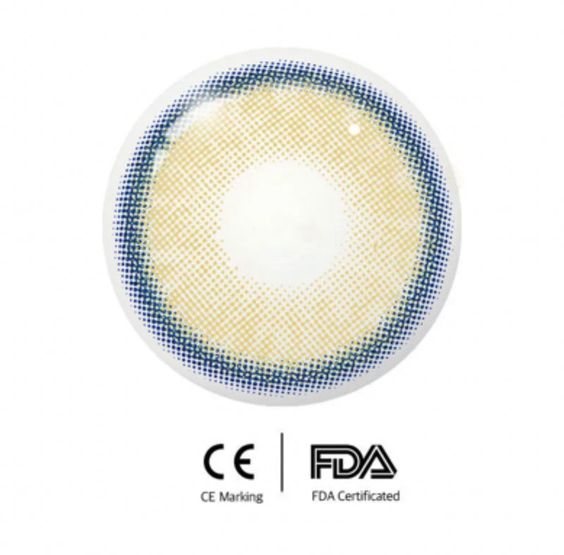 Unibling Neala Yellow Contact Lenses for Eyes (1 Pair) - TUZZUT Qatar Online Shopping