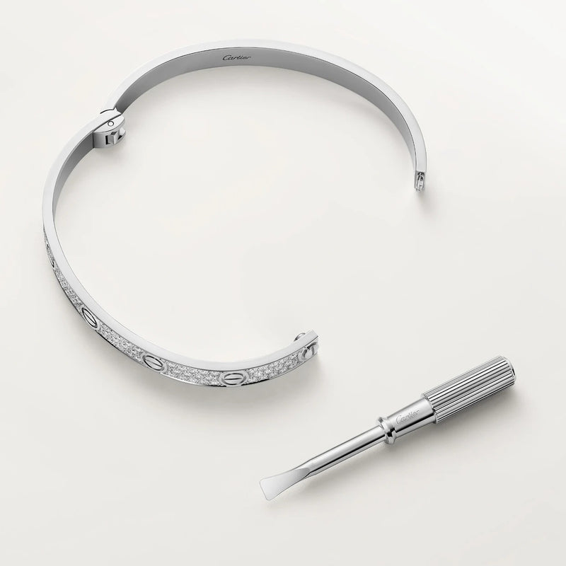 LOVE Bracelet Classic White Gold Diamonds DN2043 - TUZZUT Qatar Online Shopping