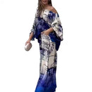 Printed One Shoulder Top and Straight Trousers for Women Vintage Chic Outfit for Lady Monochrome Dolman Sleeves 2 Pieces  B305278 - TUZZUT Qatar Online Shopping