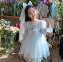 Girls Western Style Princess Dress Children's Skirt Baby Clothes   B266718 - TUZZUT Qatar Online Shopping