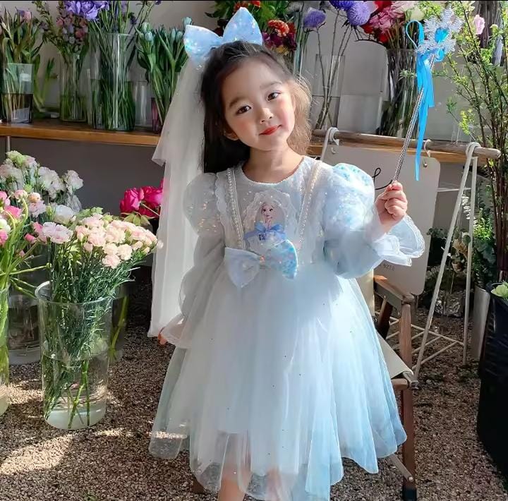 Girls Western Style Princess Dress Children's Skirt Baby Clothes B266718 Girls Western Style Princess Dress Children's Skirt Baby Clothes B266718