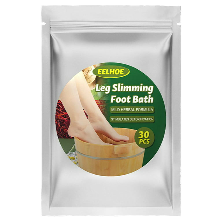 EELHOE 30 Pcs Leg Slimming Foot Bath Bags Mild Herbal Formula Increase Blood Circulation Stimulate Detoxification Reduce Leg Edema - Tuzzut.com Qatar Online Shopping