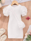 Girls Midi Short Sleeve Summer Bodycon Dress   1544625 - TUZZUT Qatar Online Shopping