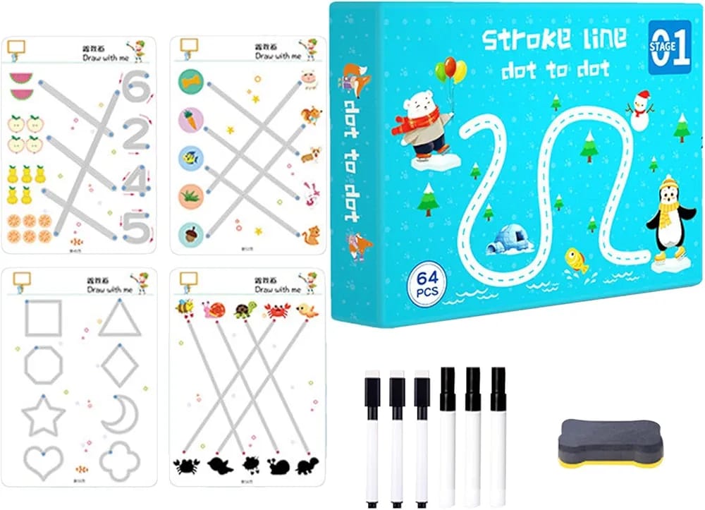 Stroke Line Dot To Dot 64PCS Stroke Line Dot To Dot 64PCS