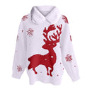 Women's Elegant Reindeer Pullover Knitted Jumper 58758 - TUZZUT Qatar Online Shopping