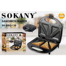 Sokany 2 Face Sandwich Maker Machine 800W SK-BBQ-139 - TUZZUT Qatar Online Shopping