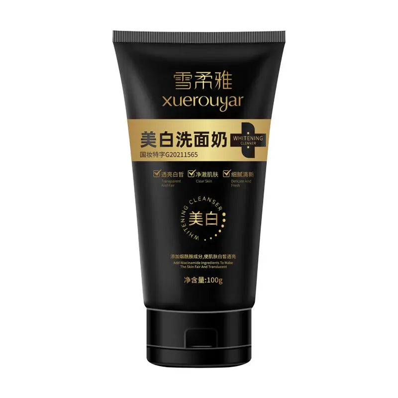 Facial Cleanser, Whitening and Moisturizing, with Niacinamide, Controls Oil, Fights Acne, Reduces Freckles, Hydrates, Face Wash, for Skin Care anti-wrinkle cream simple light moisturizer glycolic acid aqua amelia christie serum 100g