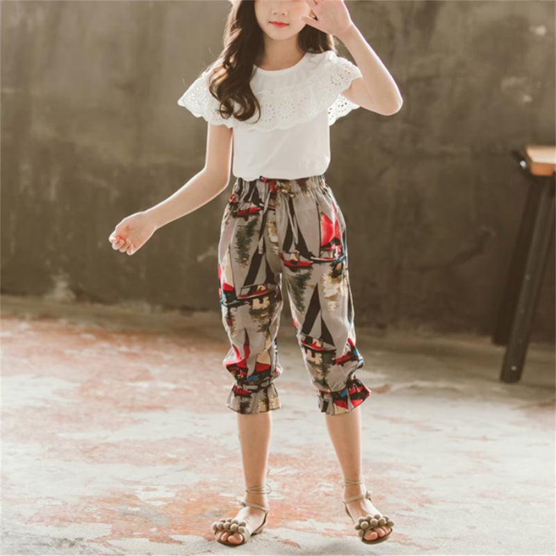 2 Pcs Girls Pants Suit 5-6Y 536717 - TUZZUT Qatar Online Shopping